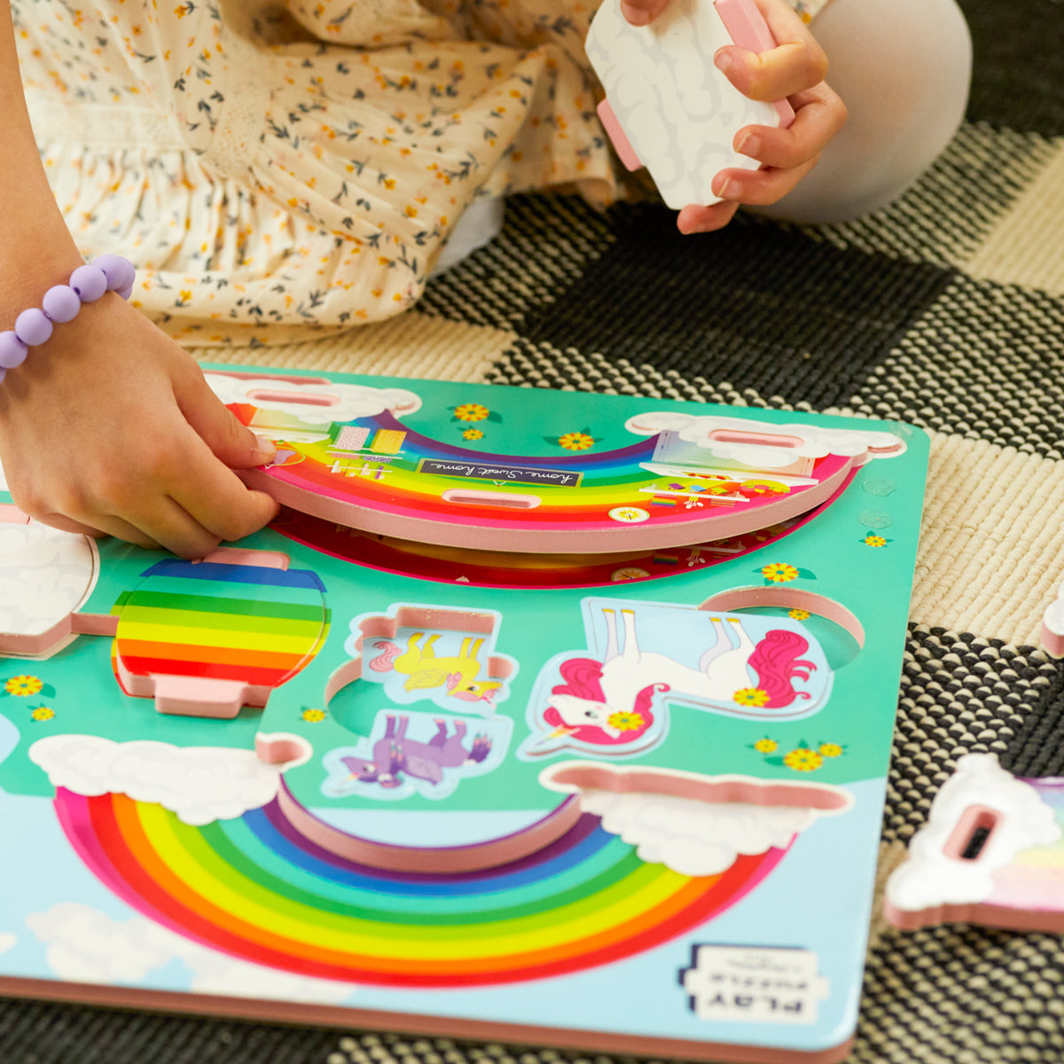 Unicorn Rainbow Pop-Together Playworld