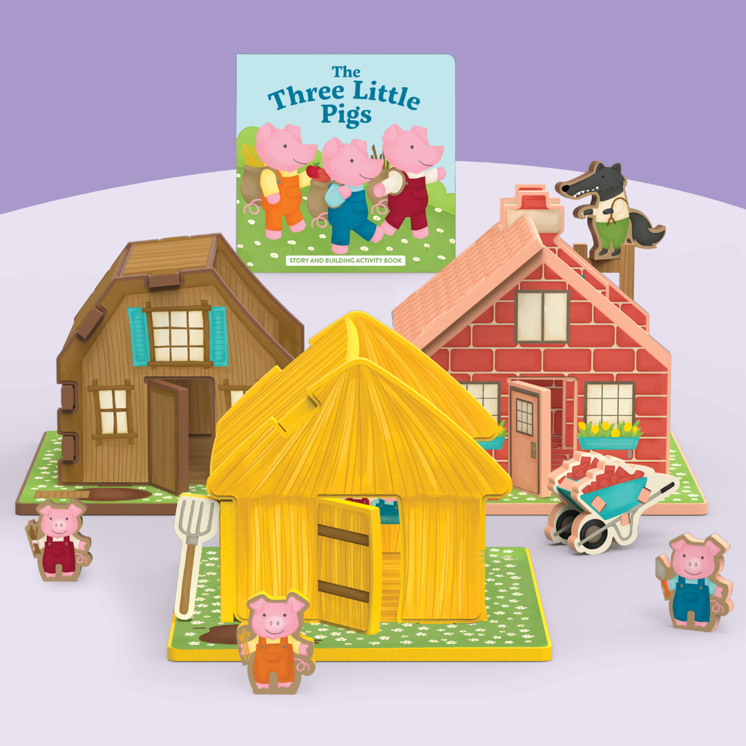 The Three Little Pigs Storybook Playset