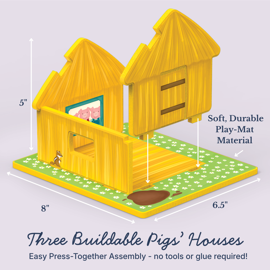 The Three Little Pigs Storybook Playset