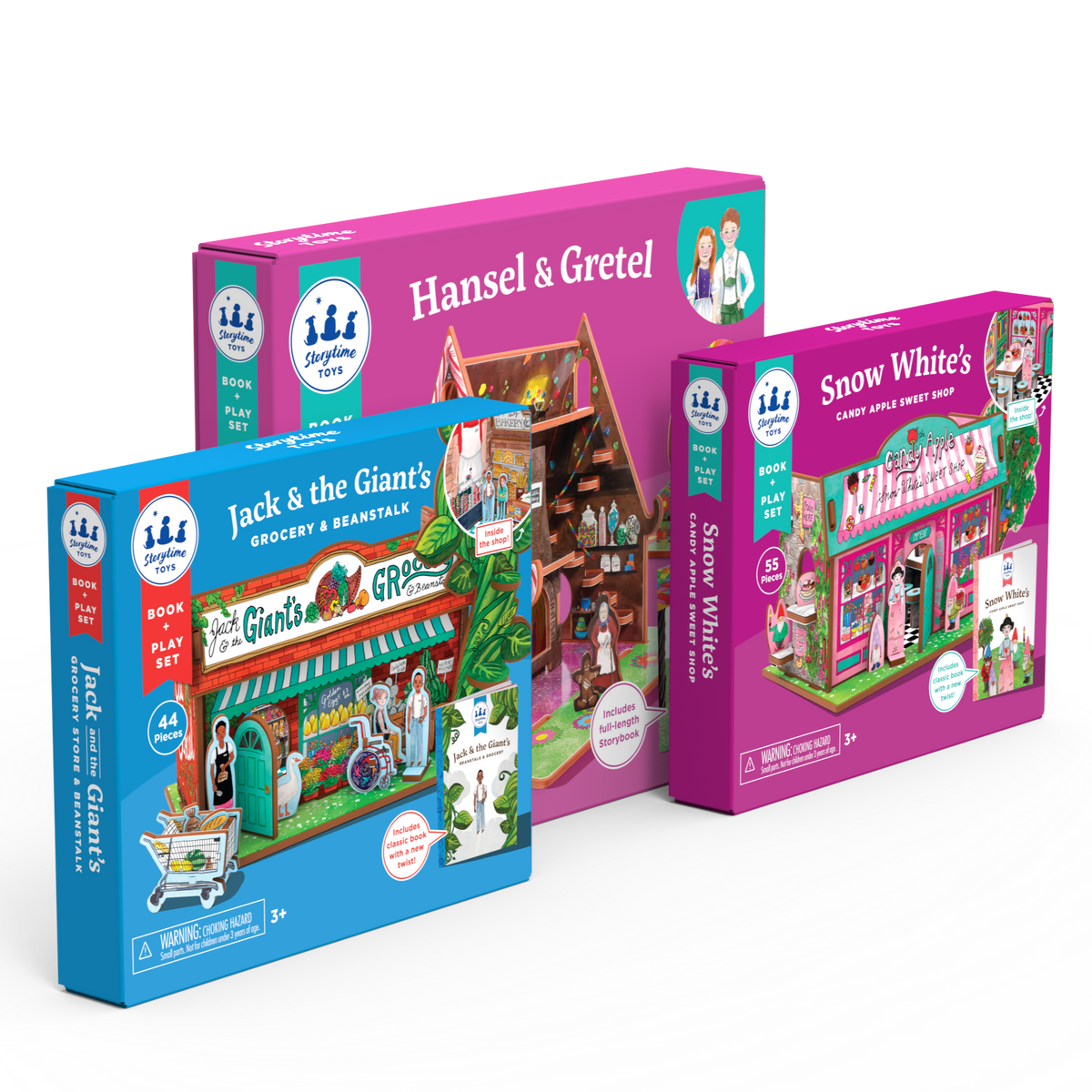 Sweet Fairytale Feast Bundle - 1 Classic &amp; 2 Modern Storybook Playsets
