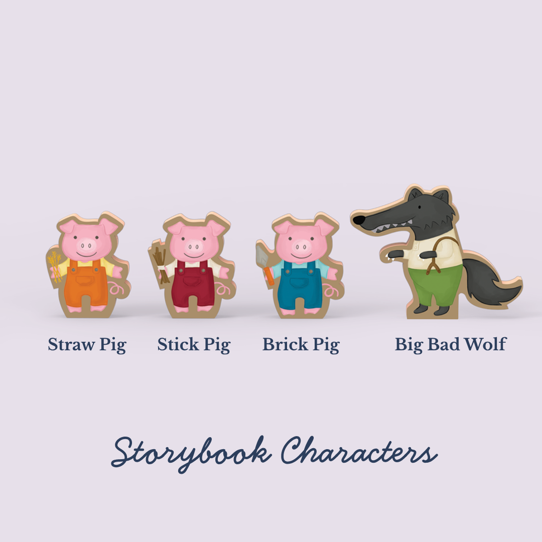 The Three Little Pigs Storybook Playset