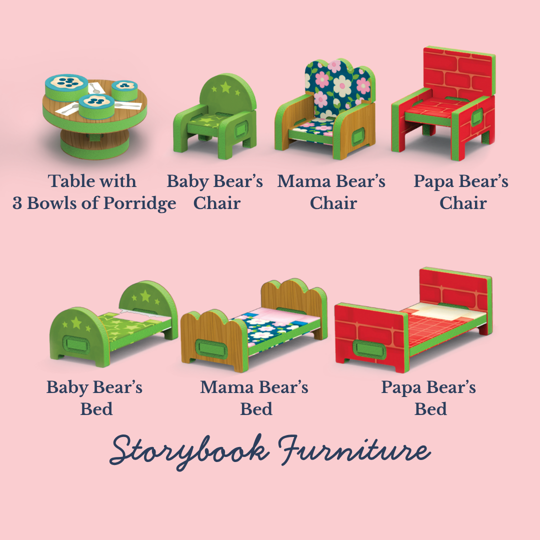 Goldilocks and the Three Bears Storybook Playset