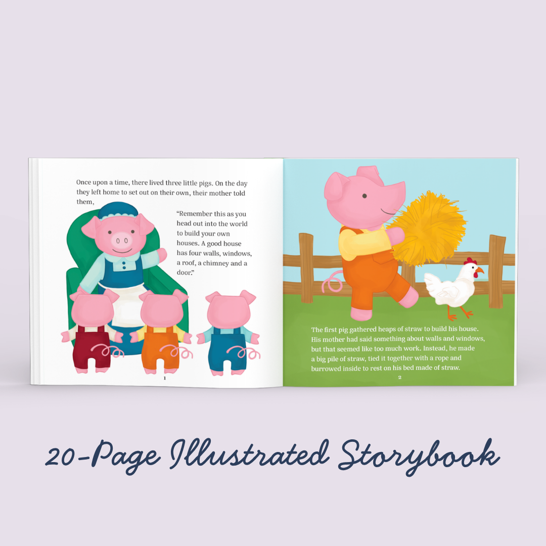 The Three Little Pigs Storybook Playset