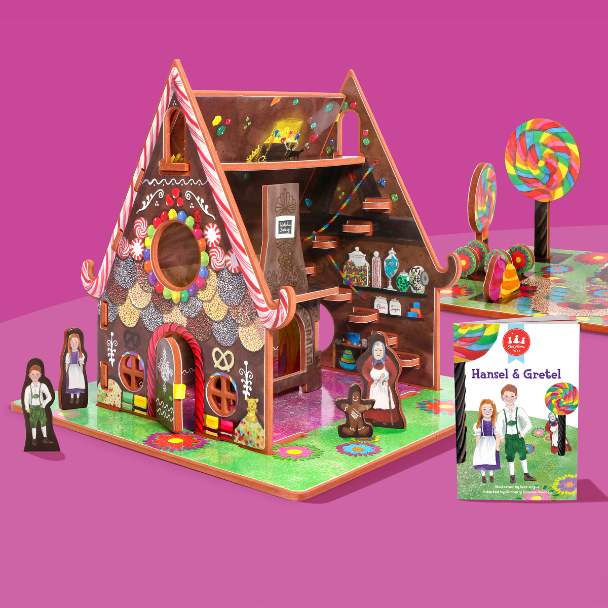 Fairytale Dollhouse  Hansel and Gretel Story Book and Playset - Storytime  Toys