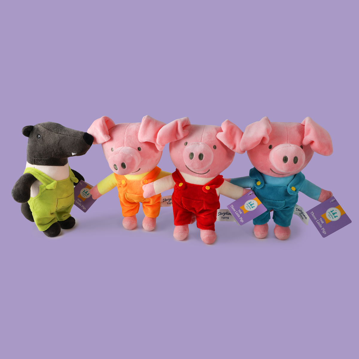 Three Little Pigs Character Plush Doll Set
