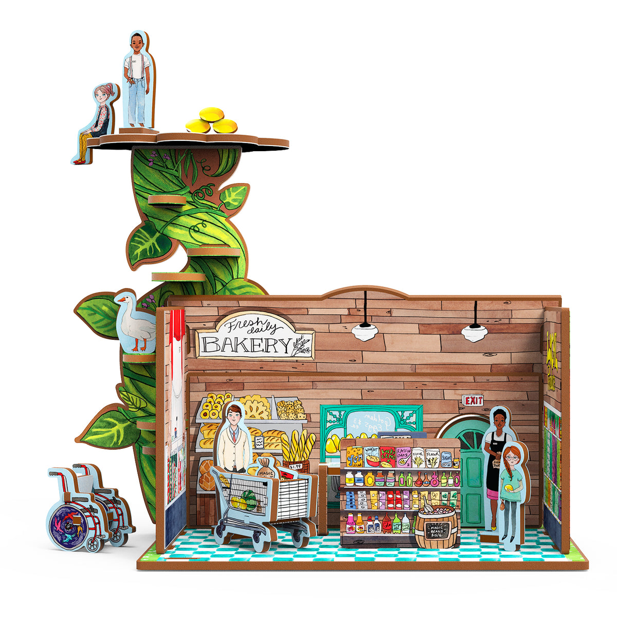 Jack and the Giant&#39;s Grocery Store and Beanstalk